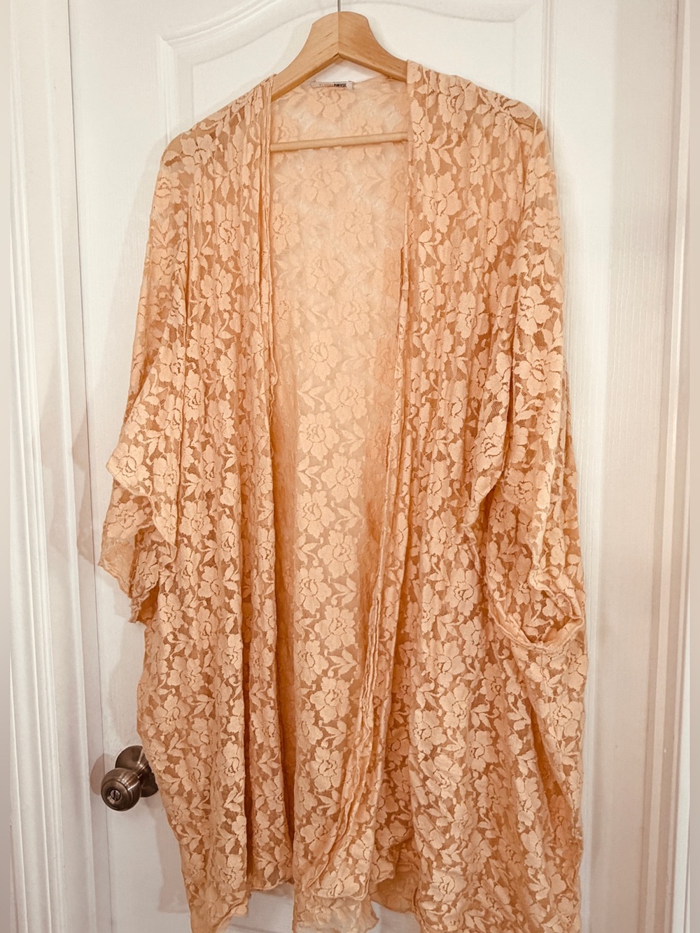Amuse Society Peach Lace Kimono